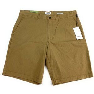 NWT Goodfellow & Co Men's Linden 10" Inseam Flat Front Brown Chino Shorts